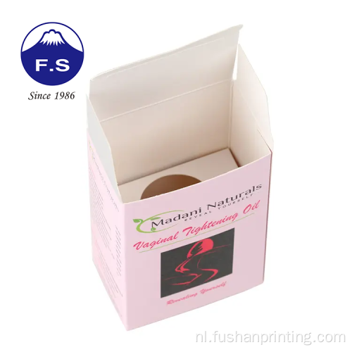 Kunstpapier Zelf Lock Bottom Cosmetic Packaging Box